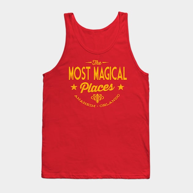 The Most Magical Places Tank Top by PopCultureShirts